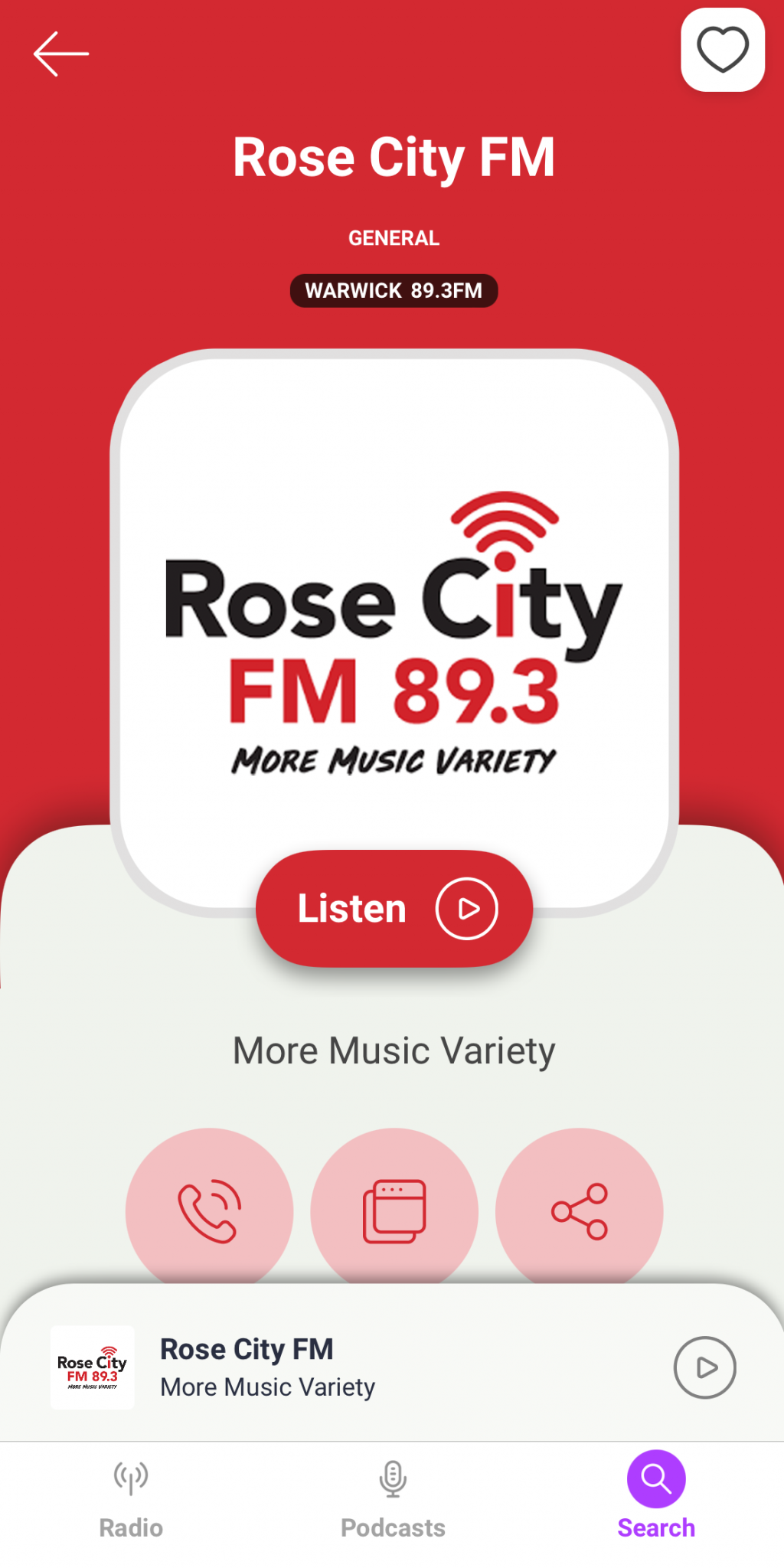 Ways to Listen Rose City FM